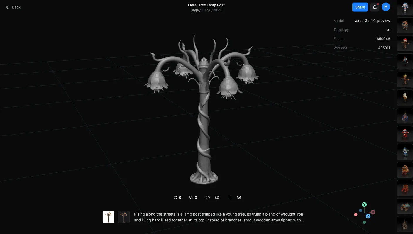 3D 생성 AI를 활용하면, 아이디어에 관한 텍스트 몇 줄로 내가 상상하는 공간을 쓸 수 있다.